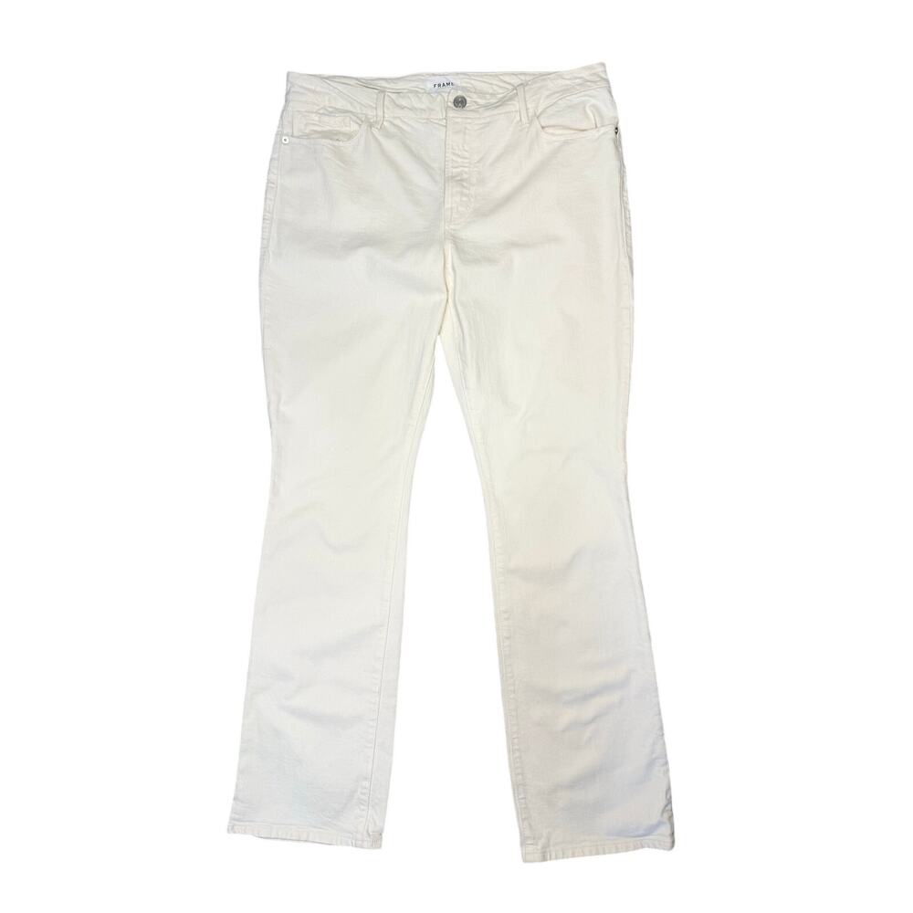 FRAME Denim Women's Size 32 Winter White Le High Straight Jeans